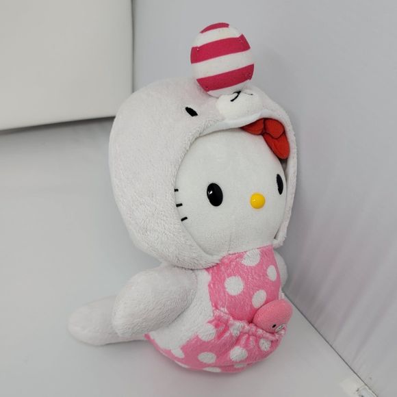 Hello Kitty Sanrio seal costume plush 2012 polka dot - Picture 8 of 10